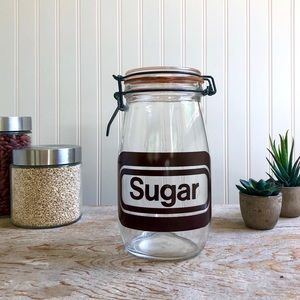 Vintage sugar canister